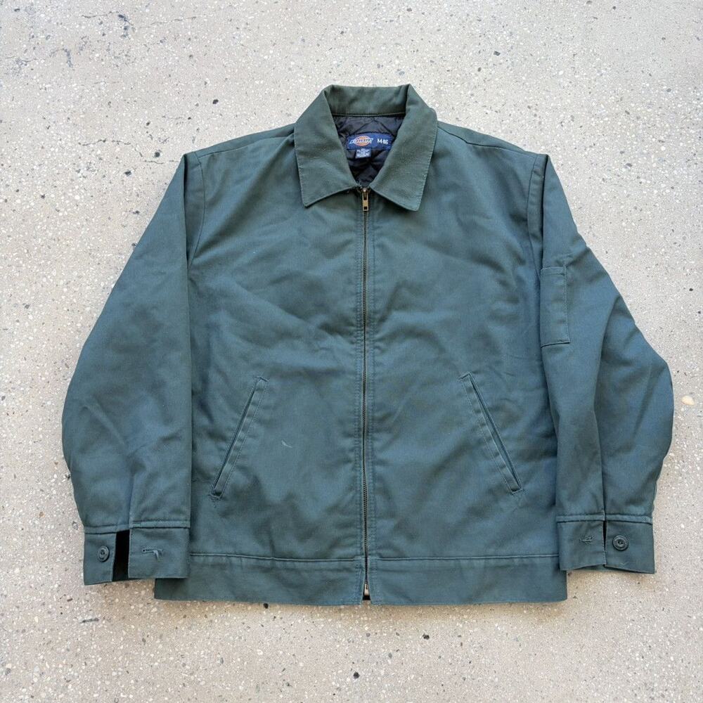 Vintage 90s Dickies Green Workwear Mechanics Jacket